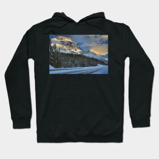 Banff Mountains Sunset Hoodie